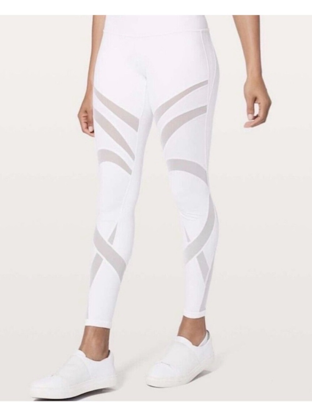 Lululemon Wunder Under High-Rise Tight *Mesh 28" - White - Size 4